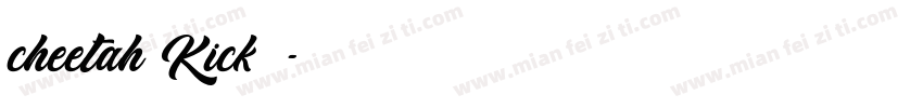 cheetah Kick字体字体转换